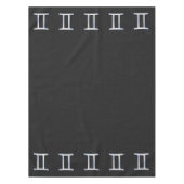 クロムモダンライクジェミニ〔占星術の〕十二宮図記号 テーブルクロス (正面)