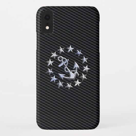 クロムヨット海軍グリ車のルデコール Case-Mate iPhoneケース (裏面)