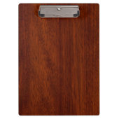クロムライクアザミオンマホガニーウッドスタイル クリップボード (正面)