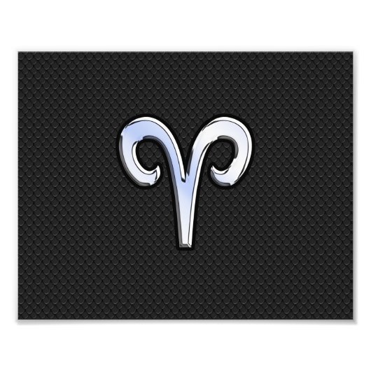 クロムライクアリーズ〔占星術の〕十二宮図標識 フォトプリント (正面)