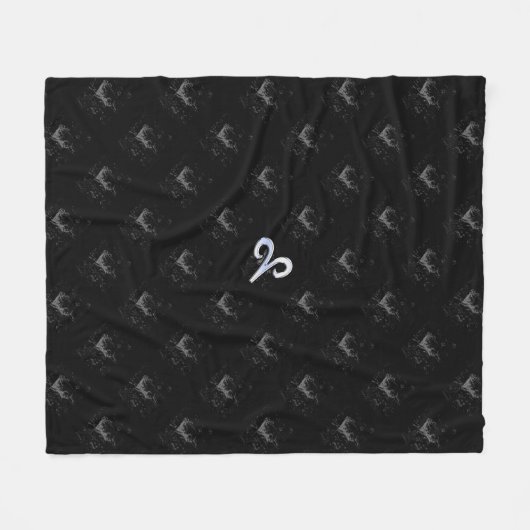 クロムライクアリー〔占星術の〕十二宮図サインオンヘベリウス フリースブランケット (正面(横))