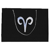 クロムライクアリー〔占星術の〕十二宮図シンボルスネークスキンスタイル ラージペーパーバッグ (裏面)