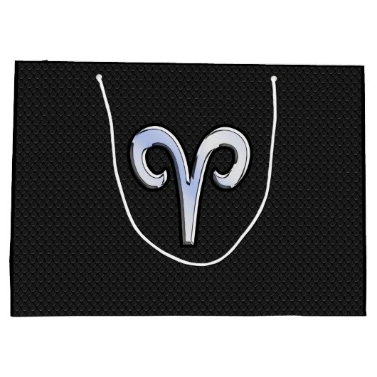 クロムライクアリー〔占星術の〕十二宮図シンボルスネークスキンスタイル ラージペーパーバッグ (裏面)