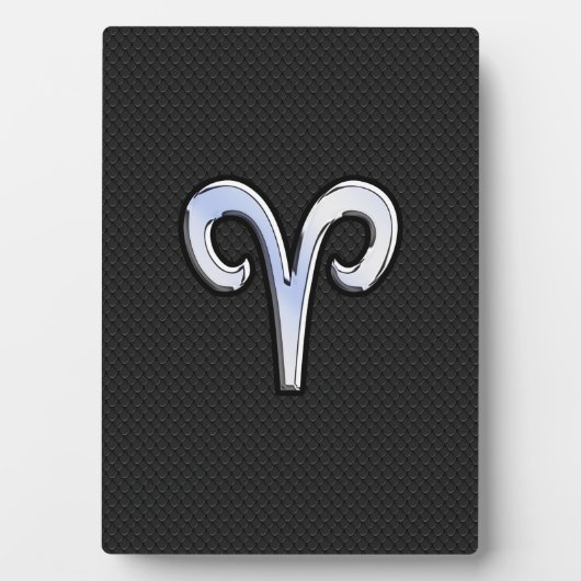 クロムライクアリー〔占星術の〕十二宮図記号 フォトプラーク (正面)