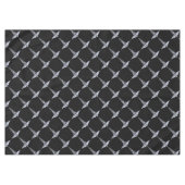 クロムライクカドゥセウス医療シンボルブラックデコール テーブルクロス (正面(横))