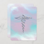 クロムライクカドゥセウス医療シンボルマザーパール (正面/裏面)