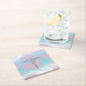 クロムライクカドゥセウス医療シンボルマザーパール スクエアペーパーコースター (インサイチュ)