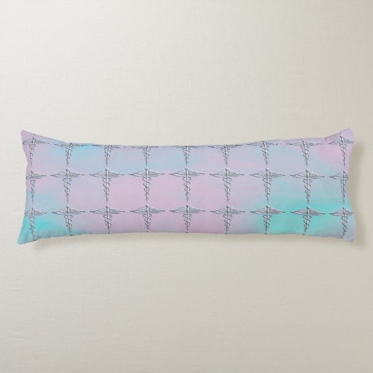 クロムライクカドゥセウス医療シンボルマザーパール ボディピロー (正面)