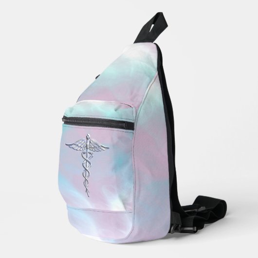 クロムライクカドゥセウス医療シンボルマザーパールD スリングバッグ (右コーナー)