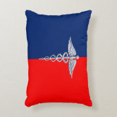 クロムライクカドゥセウス医療シンボルリーグデコール アクセントクッション (正面(垂直))