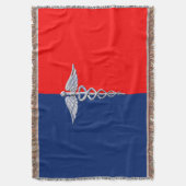 クロムライクカドゥセウス医療シンボルリーグデコール スローブランケット (正面縦)