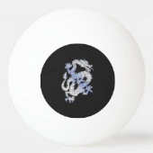 クロムライクシルバードラゴンブラックスネークスキンスタイル 卓球ボール (裏面)