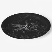 クロムライクジェミニ〔占星術の〕十二宮図サインオンヘベリウス ペーパープレート (アングル)