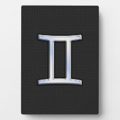 クロムライクジェミニ〔占星術の〕十二宮図標識 フォトプラーク (正面)