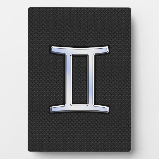 クロムライクジェミニ〔占星術の〕十二宮図標識 フォトプラーク (正面)