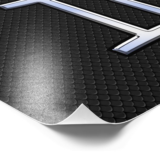 クロムライクジェミニ〔占星術の〕十二宮図標識 フォトプリント            (角)