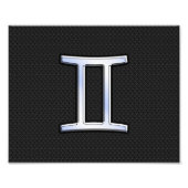 クロムライクジェミニ〔占星術の〕十二宮図標識 フォトプリント            (正面)