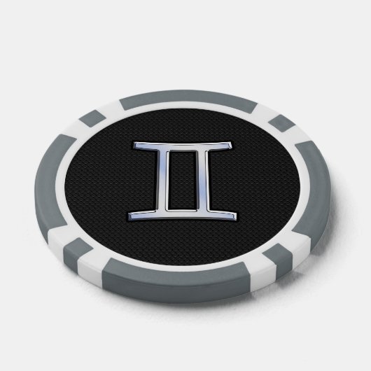 クロムライクジェミニ〔占星術の〕十二宮図標識 ポーカーチップ (シングル)