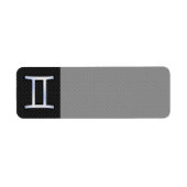 クロムライクジェミニ〔占星術の〕十二宮図標識 ラベル (正面)