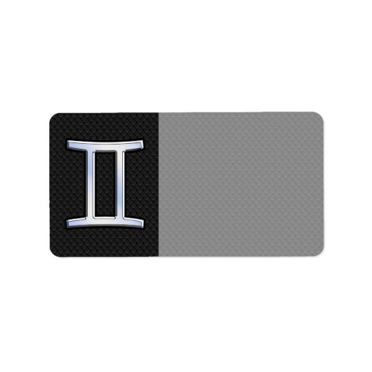 クロムライクジェミニ〔占星術の〕十二宮図標識 ラベル (正面)