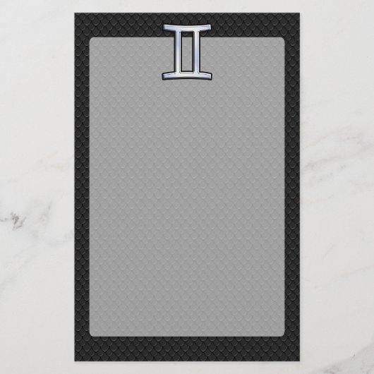 クロムライクジェミニ〔占星術の〕十二宮図標識 便箋 (正面)