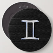 クロムライクジェミニ〔占星術の〕十二宮図標識 缶バッジ (正面&裏面)