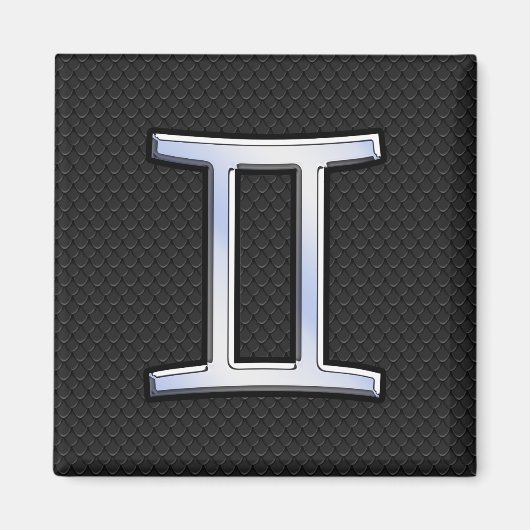 クロムライクジェミニ〔占星術の〕十二宮図記号 マグネット (正面)