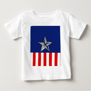 クロムライクスターオンフェスティバル愛国色 ベビーTシャツ