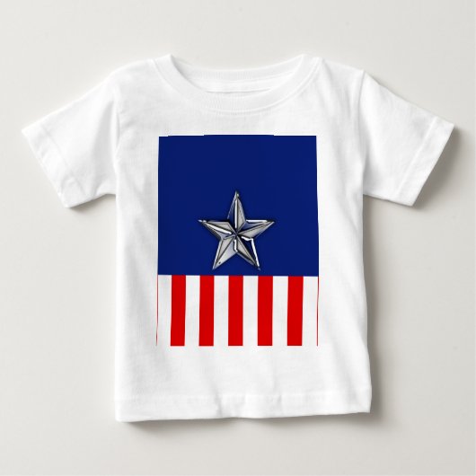 クロムライクスターオンフェスティバル愛国色 ベビーTシャツ (正面)