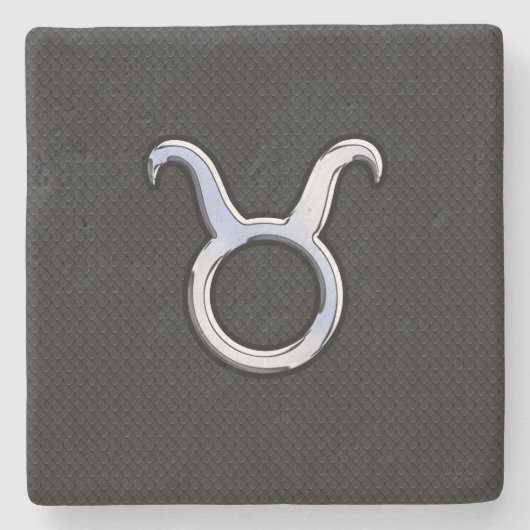 クロムライクチューラス〔占星術の〕十二宮図サインデコール ストーンコースター (正面)