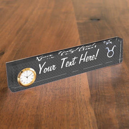 クロムライクチューラス〔占星術の〕十二宮図サインデコール デスクネームプレート