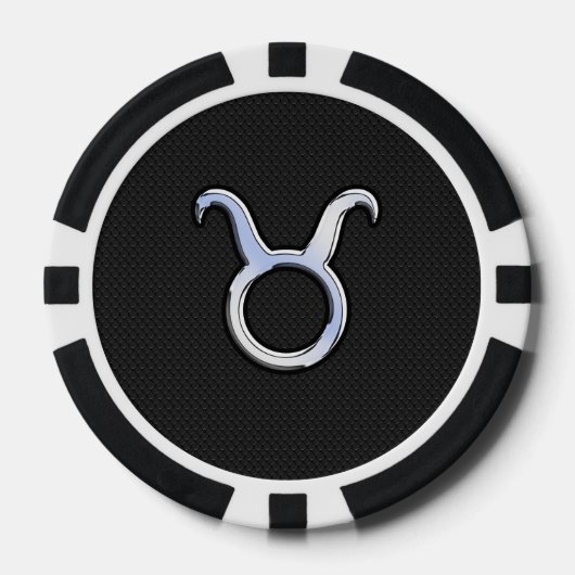 クロムライクチューラス〔占星術の〕十二宮図サインデコール ポーカーチップ (正面)