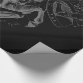 クロムライクトーラス〔占星術の〕十二宮図オンヘベリウスブラック ラッピングペーパー (角)