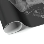 クロムライクトーラス〔占星術の〕十二宮図オンヘベリウスブラック ラッピングペーパー (ロールコーナー)