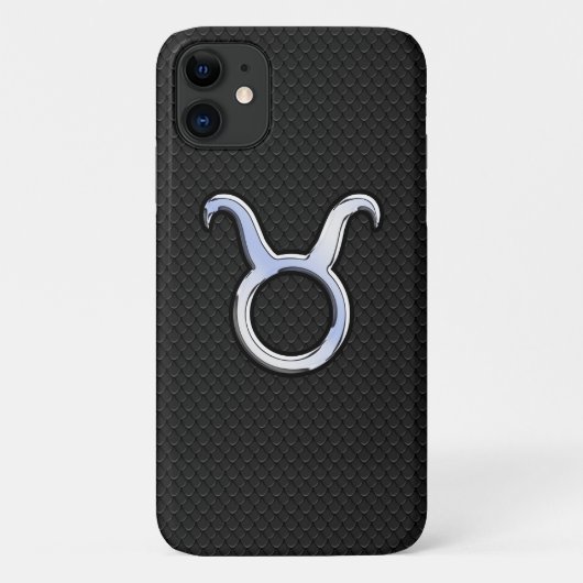 クロムライクトーラス〔占星術の〕十二宮図サインオンスネークスキン Case-Mate iPhoneケース (裏面)