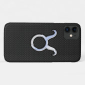 クロムライクトーラス〔占星術の〕十二宮図サインオンスネークスキン Case-Mate iPhoneケース (裏面(横))