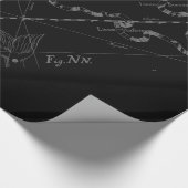 クロムライクピセス〔占星術の〕十二宮図サインオンブラックヘベリアス ラッピングペーパー (角)