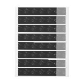 クロムライクピセス〔占星術の〕十二宮図サインオンブラックヘベリアス ラップアラウンドラベル (シート)