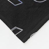 クロムライクブラックリボン認識度 フリースブランケット (角)