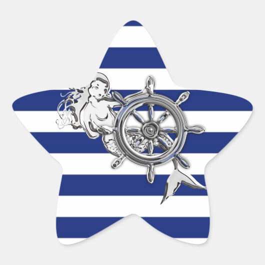 クロムライクマーメイド航海のオンストライプズ 星シール (正面)