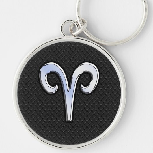 クロムライクモダンアリー〔占星術の〕十二宮図標識 キーホルダー (正面)