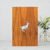 クロムライクランニングの鹿オン素晴らしチークプリント 便箋 (スタンド正面)