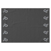 クロムライクレオ〔占星術の〕十二宮図サインオンスネークスキンデコール テーブルクロス (正面(横))