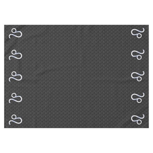 クロムライクレオ〔占星術の〕十二宮図サインオンスネークスキンデコール テーブルクロス (正面(横))