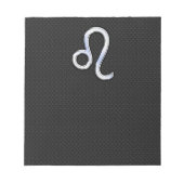 クロムライクレオ〔占星術の〕十二宮図スネークスキン ノートパッド (正面)