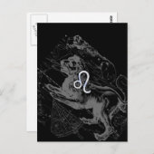 クロムライクレオ〔占星術の〕十二宮図星座マップHevelius ポストカード (正面/裏面)