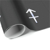 クロムライク射手座〔占星術の〕十二宮図サインオンブラック ラッピングペーパー (ロールコーナー)