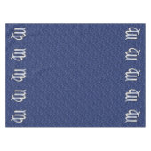 クロムライク《星座》乙女座〔占星術の〕十二宮図サインオンブルーデジタル迷彩柄 テーブルクロス (正面(横))