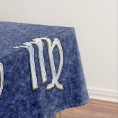 クロムライク《星座》乙女座〔占星術の〕十二宮図サインオンブルーデジタル迷彩柄 テーブルクロス (インサイチュ)