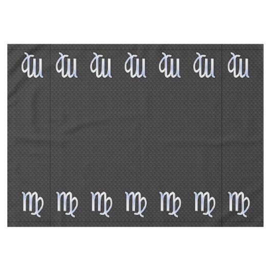 クロムライク《星座》乙女座〔占星術の〕十二宮図スネークスキンのサイン テーブルクロス (正面(横))